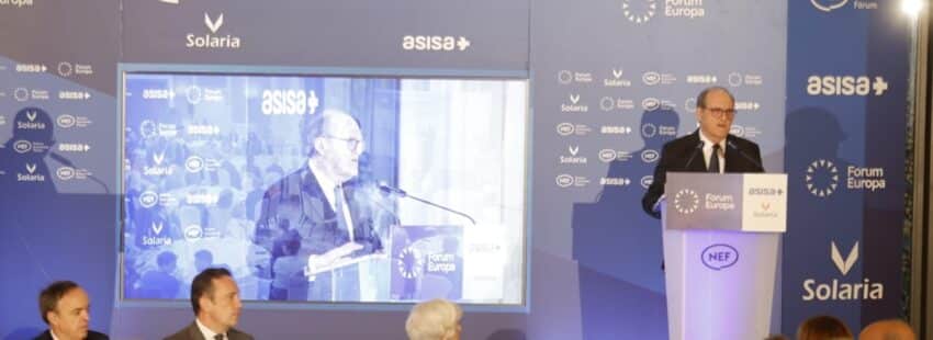 Ángel Gabilondo, en Nueva Economía Fórum. Foto: Defensor del Pueblo