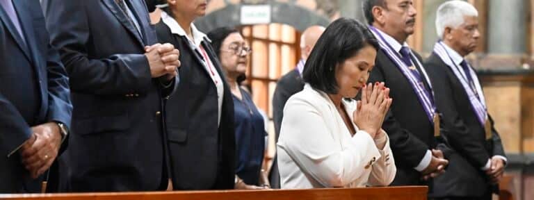 La presidenta de Perú, Keiko Fujimori