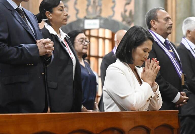 La presidenta de Perú, Keiko Fujimori