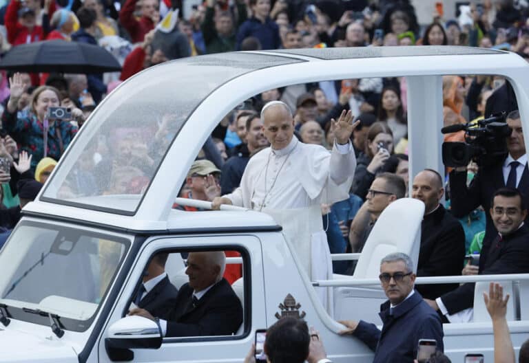 El papa León XIV, en la audiencia general