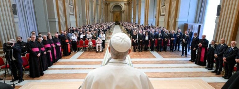 León XIV recibe al Circolo San Pietro. Foto: Vatican Media