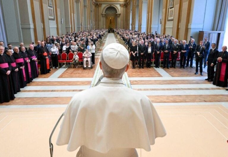 León XIV recibe al Circolo San Pietro. Foto: Vatican Media