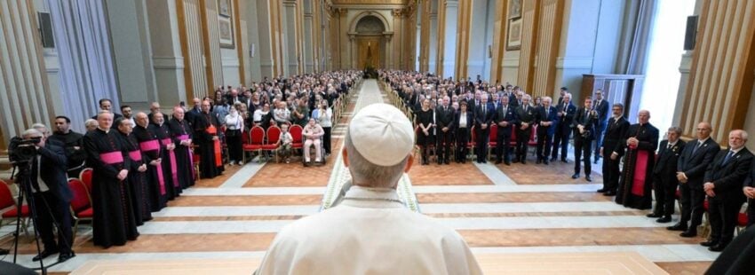 León XIV recibe al Circolo San Pietro. Foto: Vatican Media