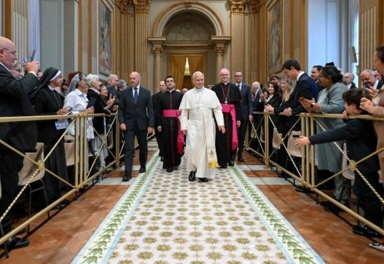León XIV recibe al Circolo San Pietro. Foto: Vatican Media