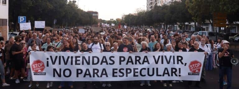 manifestacion vivienda en Córdoba