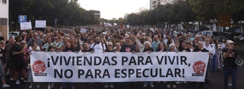 manifestacion vivienda en Córdoba