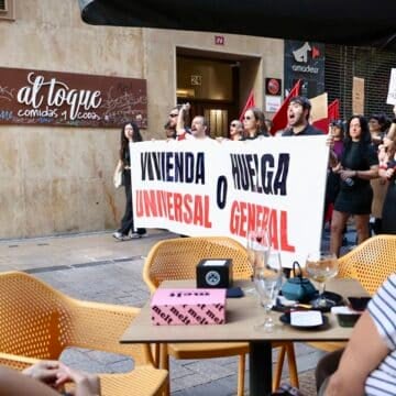 Manifestación por una vivienda digna en Logroño. Foto: Efe