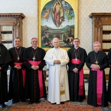 El Papa y obispos de Panamá